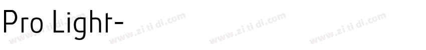 Pro Light字体转换